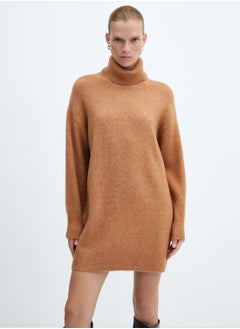 Buy Turtle Neck Knitted Dress in UAE