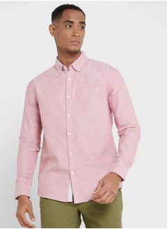 اشتري Thomas Scott Pure Cotton Button-Down Collar Smart Slim Fit Casual Shirt في السعودية