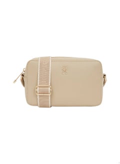 Buy Women's Hilfiger Monotype Camera Bag, Beige - faux leather in Saudi Arabia