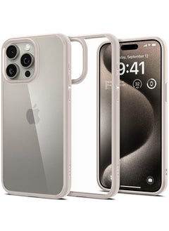 اشتري Spigen Ultra Hybrid for iPhone 15 Pro Case Cover - Natural Titanium في الامارات