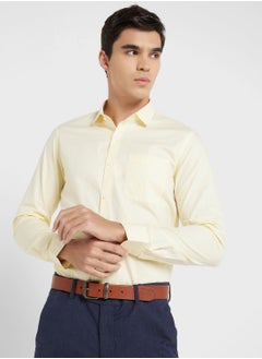 اشتري Pure Cotton Formal Shirt With Full Sleeve & Semi Cutaway Collar في الامارات