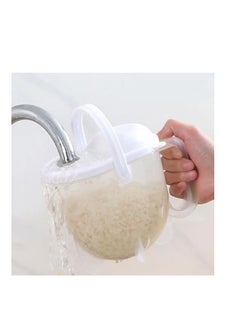 Buy Rice Washing Cup Strainer, Rice Washing Strainer, Rice Washing Bowl for Vegetables Grains Fruit Pasta Berries Quinoa, Portable Plastic Colander for Kitchen Home in Egypt