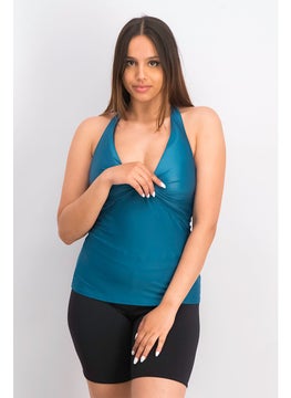 اشتري Women Twist,Front Halter Tankini Top, Tea في السعودية