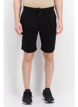 Buy Men Graphic Basic Short, Black in UAE