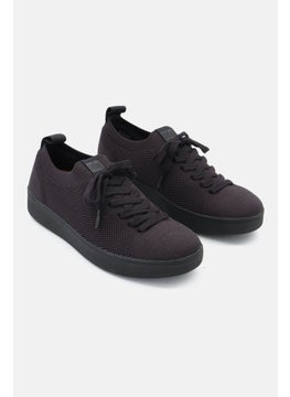 Buy Women Rally E01 Multi-Knit Lace Up Casual Shoes, Black in Saudi Arabia