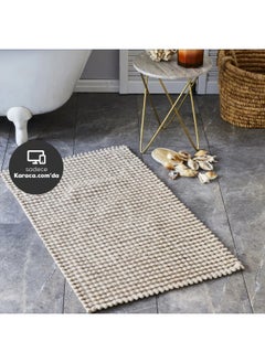 اشتري Nautica Home Elvia 100% Cotton Beige Bath Mat 180.01.01.0331 في الامارات