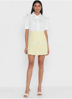 Buy Checked Mini Skirt in Saudi Arabia