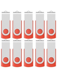 اشتري 8Gb X 10 Multi Pack Usb 2.0 Thumb Flash Drive Memory Stick Disc Red In A Cardboard Organized Box في الامارات