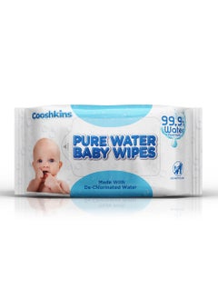 اشتري De-Chlorinated Pure Water Baby Wipes with Gentle 99.9% Water Formula with Grapefruit - Extract 60 Count (Pack of 1) - Pure Comfort for Your Little One في الامارات