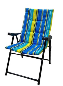 اشتري Foldable Camping Chair with Cusion Premium Quality/Beach Chair/Garden Chair/Fishing Chair/Picnic Chair في الامارات