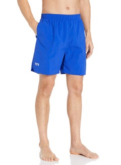 اشتري TYR Swim Short (Blue, XXL) | Nylon |Classic |Men في السعودية