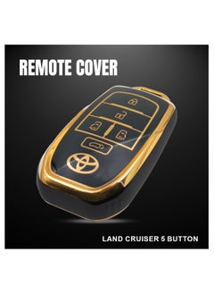 Buy TOYOTA Land Cruiser 5 Button Remote Control Fob Cover Flip Remote Key Shell Case in Saudi Arabia