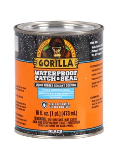 اشتري Gorilla Waterproof Patch & Seal Liquid, Black, 16 ounces, 1 Pack في الامارات