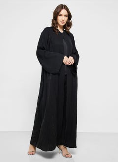 Buy V-Neck Embellished Abaya in Saudi Arabia