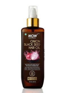 Buy Onion Black Seed Hair Oil with Pump 200ml in UAE