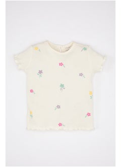 اشتري Babygirl Regular Fit Knitted Short Sleeve T-Shirt في مصر