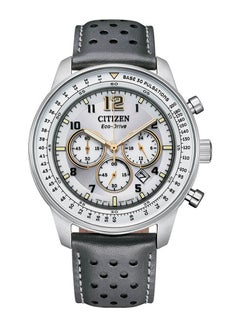 Buy Eco-Drive Chronograph Leather Strap Men's Watch CA4500-24H in UAE