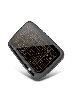 اشتري 2.4GHz Backlit Mini Wireless Keyboard Full Touchpad with Backlight Remote Control for PC Android TV Box - H18 Plus في الامارات