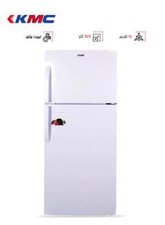 Buy Double Door Refrigerator - 15 Feet - Refrigerator Capacity 325 Liters - Freezer Capacity 95 Liters - White - KMCF-425H in Saudi Arabia