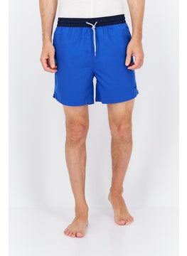 اشتري Men Brand Logo Drawstring Board Shorts, Blue في الامارات