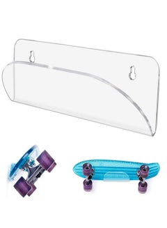 اشتري SYOSI Skateboard Wall Mount Display, Rack Skateboard Hanger Wall Mount, Deck Clear Display, Skateboard Storage Standater Skis and Electric Skateboard في السعودية