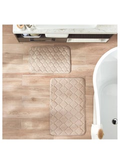 Buy Baroque 2-Piece Bathmat Set. in Saudi Arabia