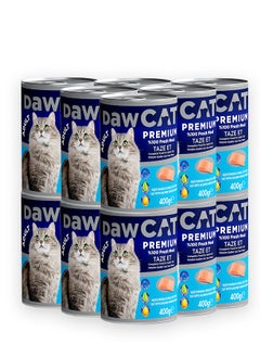 Buy Adult Cat Wet Food With Salmon - 400G (Pack Of 12) in UAE