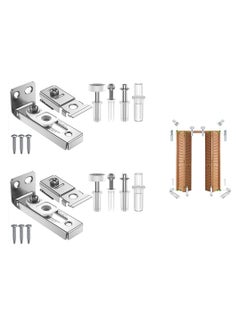 اشتري Bifold Door Hardware Repair Kit Repair Replacement Parts for 7/8" to 1" Track Folding Pocket Door Replacement Parts Set Include Top Bottom Pivots Bracket and Guide Wheel في الامارات