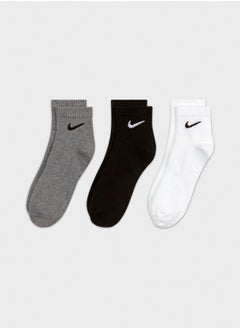 Buy 3 Pack Everyday Ankle Socks in UAE