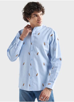 Buy Bird Print Relaxed Fit Shirt in UAE