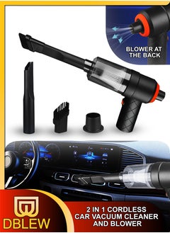 Buy Portable 2 In 1 Cordless Vacuum Cleaner And Blower Handheld Rechargeable HEPA Filter Super Powerful Suction Suitable for Home Office Car Cleaning in UAE