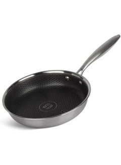Buy EDENBERG 24cm Fry Pan | Fry Pan for Stove Tops| Small Fry Pan | Steel Fry Pan | Fry Pan Stainless Steel in UAE