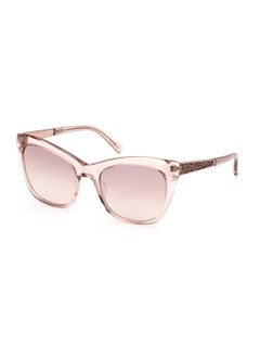 اشتري Women's Mirrored Square Shape Acetate Sunglasses GM080574Z55 - Lens Size: 55 Mm - Pink في السعودية