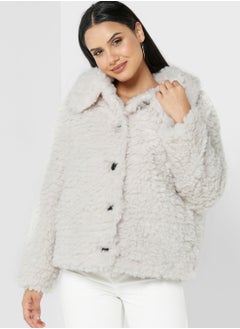 Buy Knitted Button Detail Jacket in Saudi Arabia