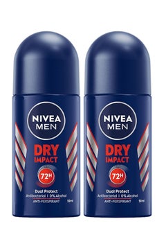 Buy Pack Of 2 Nivea Men Dry Impact Deodorant 50ml in Saudi Arabia