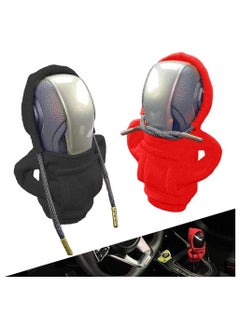 Buy 2PcsCarGearShiftKnobCoverUniversalCreativeShiftStickHoodiesCoverDustProtectionCarShiftLeverHoodiesCoverForCarsTrucksAndSUVsRedAndBlack in UAE