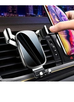 Buy Car Air Vent Hook Type Mobile Phone Holder Bracket Fan Leaf Air Vent Mobile Phone Stand Navigation Bracket Plastic in UAE