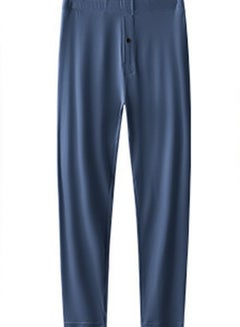 Buy Men's Solid Color Tights Leggings Underwear Thermal Pants Long Johns Bottoms  Wintergear Modal Warm Base Layer Bottoms Navy Blue in Saudi Arabia