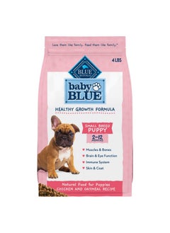 Buy Baby Blue Natural Small Breed Puppy Dry Dog Food, Healthy Growth Formula With Dha, Chicken And Oatmeal Recipe, 4Lb. Bag in Saudi Arabia