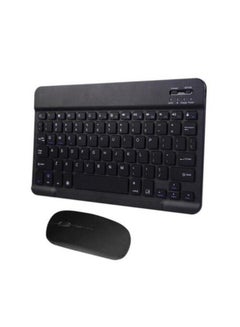 Buy Rechargeable Ultra-Slim Design Wireless Keyboard and Mouse Combo Black in UAE