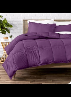 Buy Cotton - Plain - Heavy Comforter - 3.6Kgs - Down Alternative Filling - (For Matress 160cm/180cm) - Size (230cm x 240cm) - Mauve in Egypt