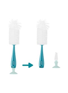 Buy 2In1 Bottle Brush, Easy Cleaning Baby Bottles And Teats-, Blue in UAE