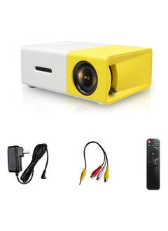 اشتري Arabest Mini Projector, Portable LED Projector, Smart Home Projector, 1080P Outdoor Projector, Movie Projector Compatible with HDMI, USB, TF Card, AV, Controller في السعودية