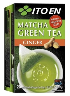 Buy Matcha Green Tea Ginger 20 Tea Bags in UAE