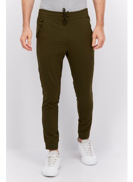 Buy Men Sportswear Fit Training Jogger Pants, Olive in UAE