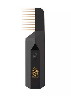 Buy 2023 New Design USB Rechargeable Hair Electric Bakhoor Luxury Incense Burner Black in UAE