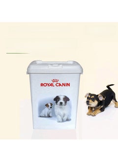 اشتري 10KG Flip-Top Plastic Dog Food Storage Container with Dual LidsRoyal Royal في السعودية