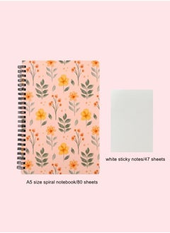 Buy A5 Spiral Notebook and Sticky Notes Set in UAE