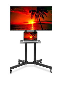 Buy Rolling TV Stand Mobile TV Cart For 32-75 Inch Plasma Screen, LED, LCD, OLED, Cu in UAE