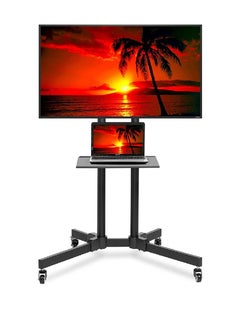 Buy Rolling TV Stand Mobile TV Cart For 32-75 Inch Plasma Screen, LED, LCD, OLED, Cu in UAE